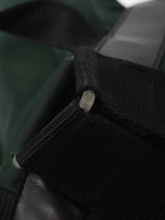 PRADA Backpack Nylon Green Silver Auth 159970 main image 14